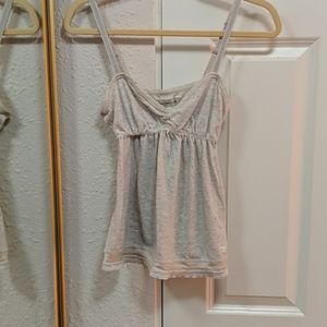 Abercrombie and Fitch top white babydoll